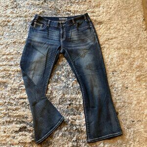 ROCK & ROLL Western Cowgirl Jeans Womens 36 Midrise Bootcut